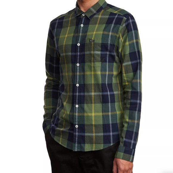 RVCA Other - RVCA Men's Spanky Okapi Plaid Shirt Size Extra Large